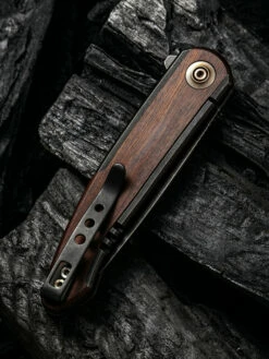 WE Smooth Sentinel Black With Cuibourtia Wood Inlay 11 WE Smooth Sentinel Black With Cuibourtia Wood Inlay -KNIFE-LOUNGE Sales 1633924430520137