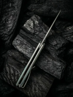 WE Smooth Sentinel Grey With Natural G10 Inlay -KNIFE-LOUNGE Sales 1633924541147293