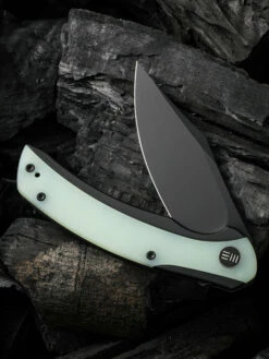 WE Knife Snick Black Titanium Handle & Natural G10 Inlay -KNIFE-LOUNGE Sales 1636592547481400