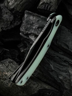 WE Knife Snick Black Titanium Handle & Natural G10 Inlay -KNIFE-LOUNGE Sales 1636592560553015