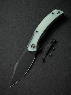 WE Knife Snick Black Titanium Handle & Natural G10 Inlay -KNIFE-LOUNGE Sales 1636592568362783