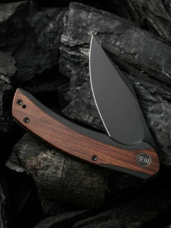 WE Knife Snick Black Titanium Handle & Cuibourtia Wood Inlay -KNIFE-LOUNGE Sales 1636592663727752