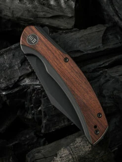 WE Knife Snick Black Titanium Handle & Cuibourtia Wood Inlay -KNIFE-LOUNGE Sales 1636592667633051
