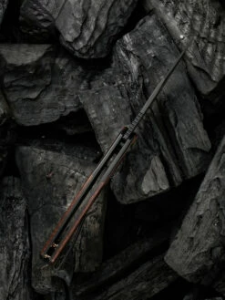 WE Knife Snick Black Titanium Handle & Cuibourtia Wood Inlay -KNIFE-LOUNGE Sales 1636592680493354