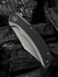 WE Knife Snick Gray Titanium Handle & Black G10 Inlay -KNIFE-LOUNGE Sales 1636592906364242