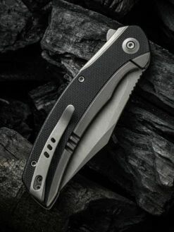 WE Knife Snick Gray Titanium Handle & Black G10 Inlay -KNIFE-LOUNGE Sales 1636592912250360