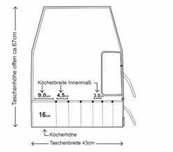 Wunschleder Canvas Knife Bag, 7 Quivers -KNIFE-LOUNGE Sales 17a00822 17a 12 02 masse web 1dp3fwzoseiyai
