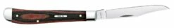 Case Black Red Micarta Smooth Slimline Trapper -KNIFE-LOUNGE Sales 27857 c sp knife 331 101048 ss slimline trapper pt03