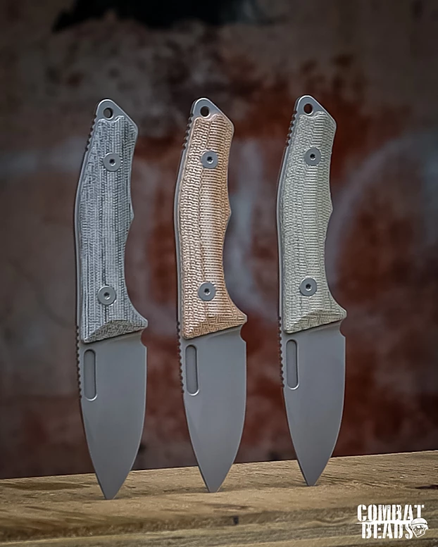 Combat Beads Scout 2.5 Micarta Olive 2 Combat Beads Scout 2.5 Micarta Olive - Image 2