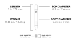 Big Idea Design Mini Pen Titanium -KNIFE-LOUNGE Sales MiniPen Specs 1800x1800