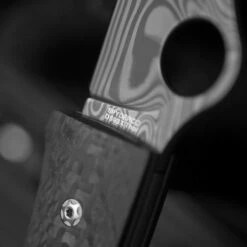 Spyderco SpyOpera Carbon Fiber Damasteel Sprint Run PlainEdge 8 Spyderco SpyOpera Carbon Fiber Damasteel Sprint Run PlainEdge -KNIFE-LOUNGE Sales Spyderco 3