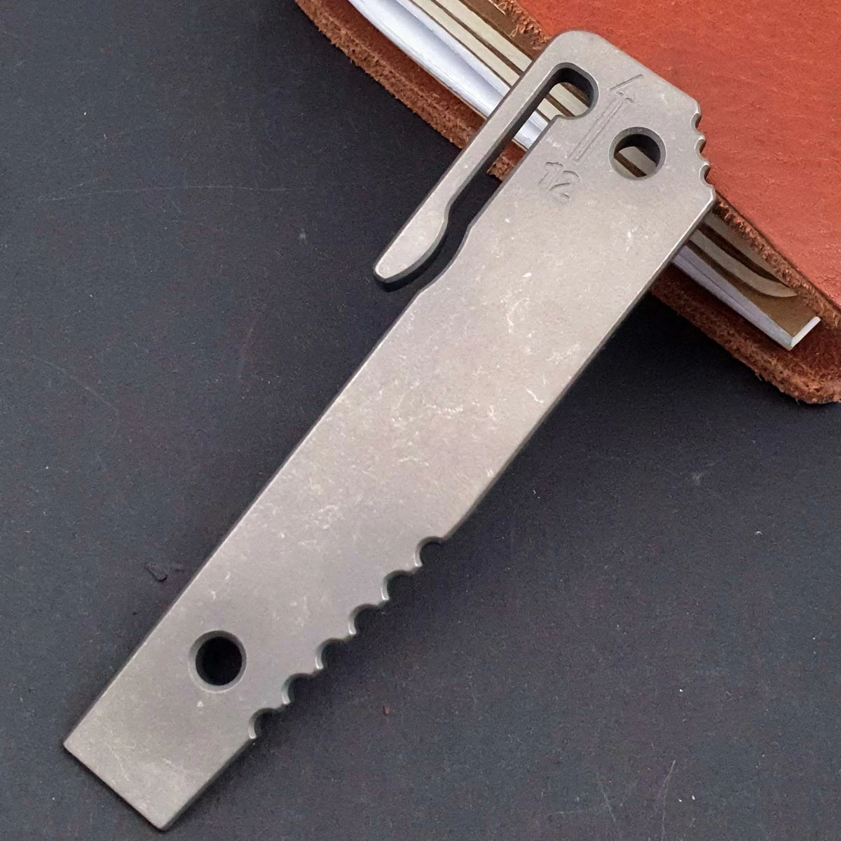 Anso Prybar12 Stonewashed With Timascus Inlay 3 Anso Prybar12 Stonewashed With Timascus Inlay - Image 3