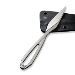 Civi D-Art Fixed Blade Neck Knife Silver