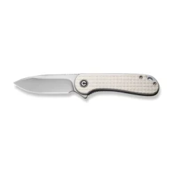 Civivi Elementum Ivory G10 Handle -KNIFE-LOUNGE Sales civivi elementum flipper knife frag patterned ivory g10 handle 296 satin finished d2 blade c907a 3 201469 500x