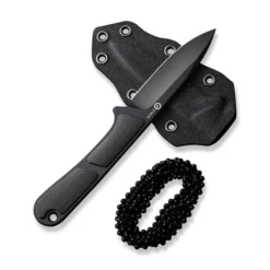 Civivi Mini Elementum Fixed Black G10 -KNIFE-LOUNGE Sales civivi mini elementum fixed blade knife black g10 handle 224 black nitro v blade c23010 1 912994 500x