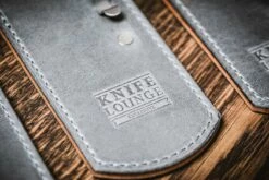 The ClipSlip Pull Up Leather (Gray) KnifeLounge Exclusive 5 The ClipSlip Pull Up Leather (Gray) KnifeLounge Exclusive -KNIFE-LOUNGE Sales clipslip exclusive logo