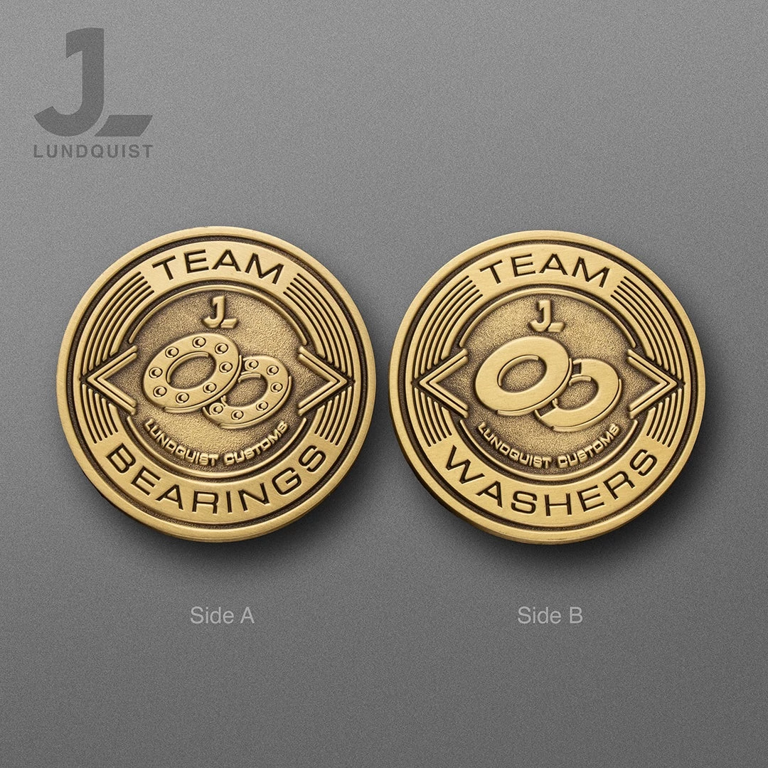 Justin Lundquist Coin, Team Washers Vs Team Bearring 1 Justin Lundquist Coin, Team Washers Vs Team Bearring