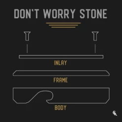 Crowgear Don't Worry Stone Metal Inlay -KNIFE-LOUNGE Sales dws manualyyaf1qrylubrd