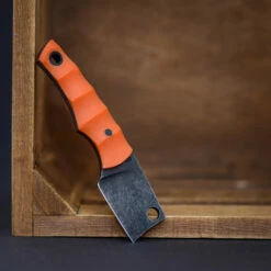 Heidi Blacksmith Mini Cleaver Orange (8,5 Cm) -KNIFE-LOUNGE Sales heidi blacksmith custom 11