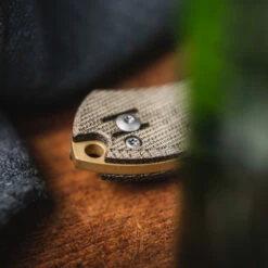 GiantMouse ACE Nibbler Green Canvas Micarta -KNIFE-LOUNGE Sales img 2019