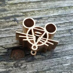 Giantmouse Bronze Lanyard Bead