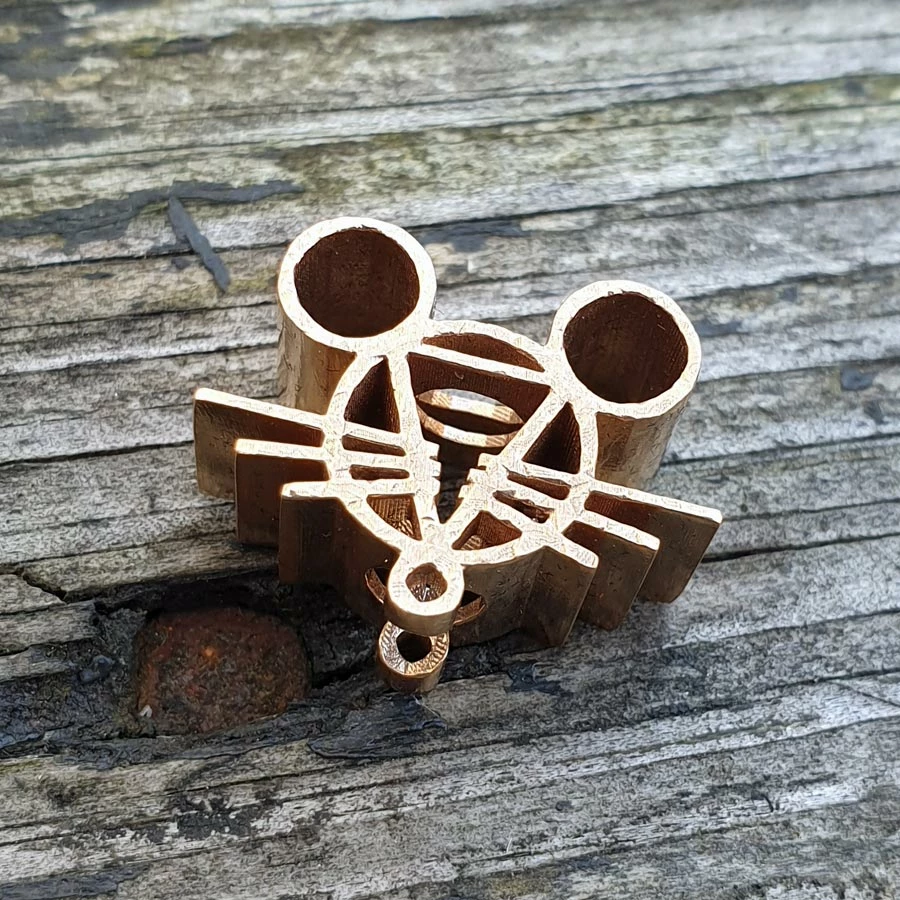 Giantmouse Bronze Lanyard Bead 1 Giantmouse Bronze Lanyard Bead