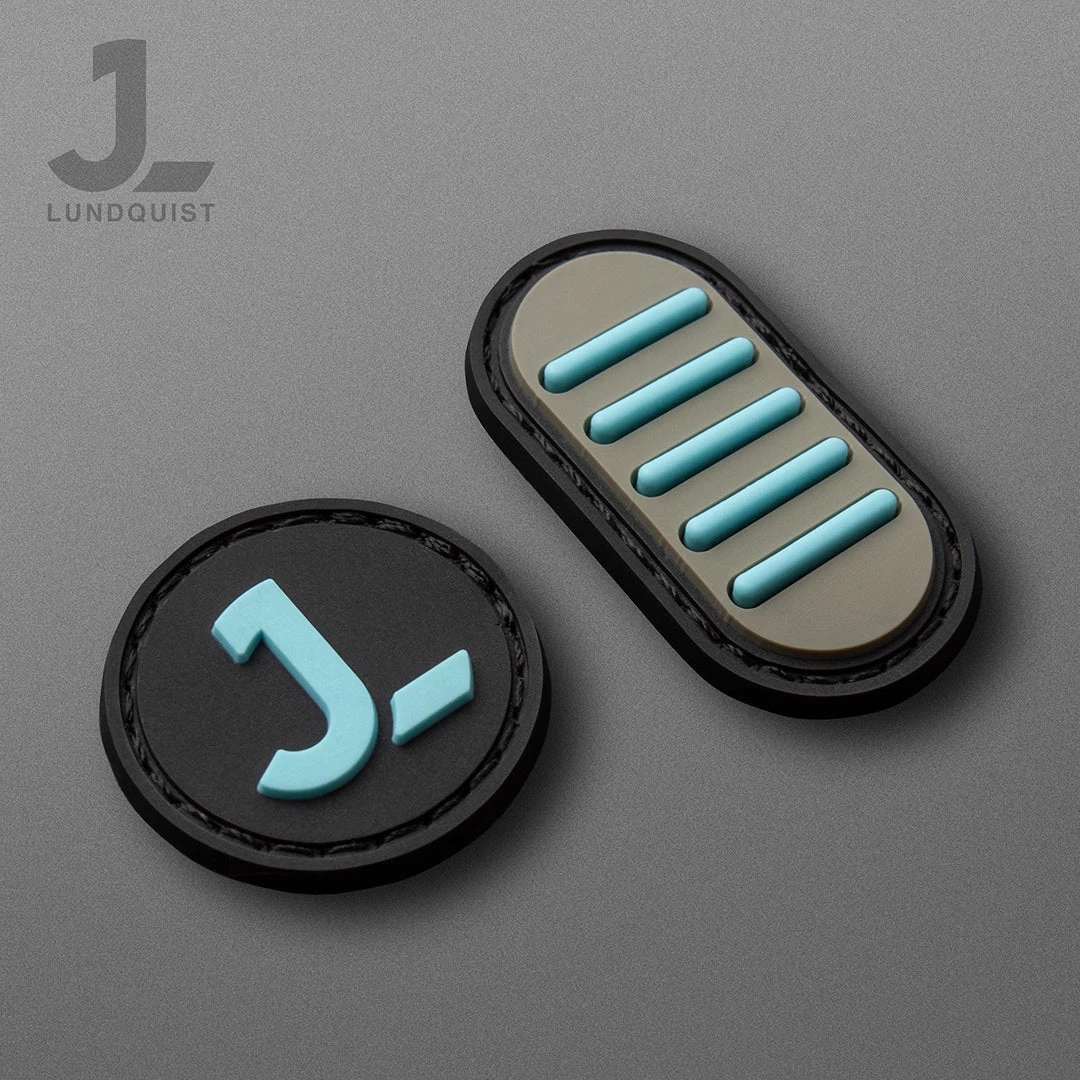 Justin Lundquist Logo & 5 Slot Motif Patch Set 1 Justin Lundquist Logo & 5 Slot Motif Patch Set