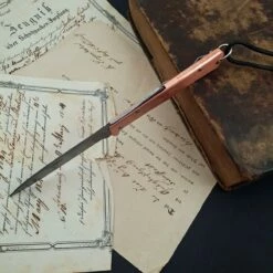 Otter Mercator Copper Damascus With Clip -KNIFE-LOUNGE Sales mercatorkupferdamast2