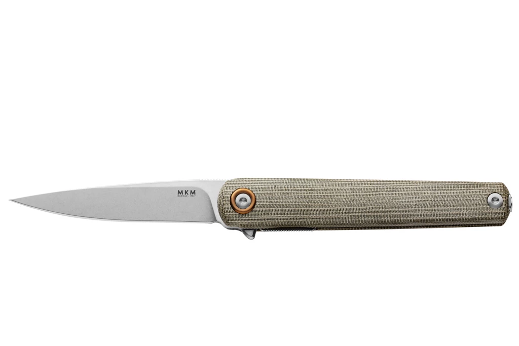 MKM Flame Light DropPoint Micarta Green 1 MKM Flame Light DropPoint Micarta Green