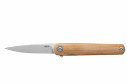 MKM Flame Light DropPoint Micarta Natural