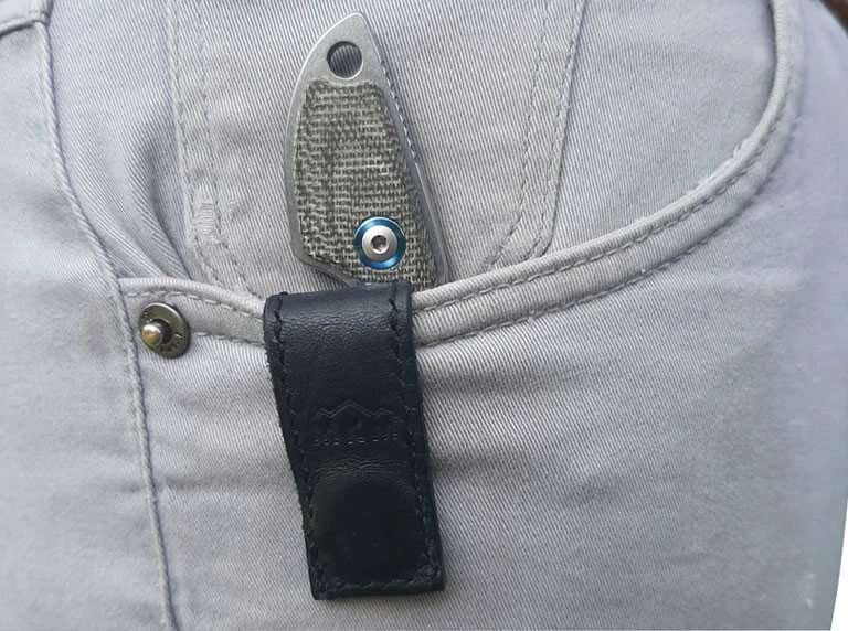 MKM Micro 1 Micarta Green -Doppoint- 5 MKM Micro 1 Micarta Green -Doppoint- - Image 5