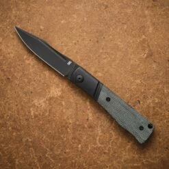 NotoriousEDC Kingpin Slipjoint Black Micarta / Black Blade