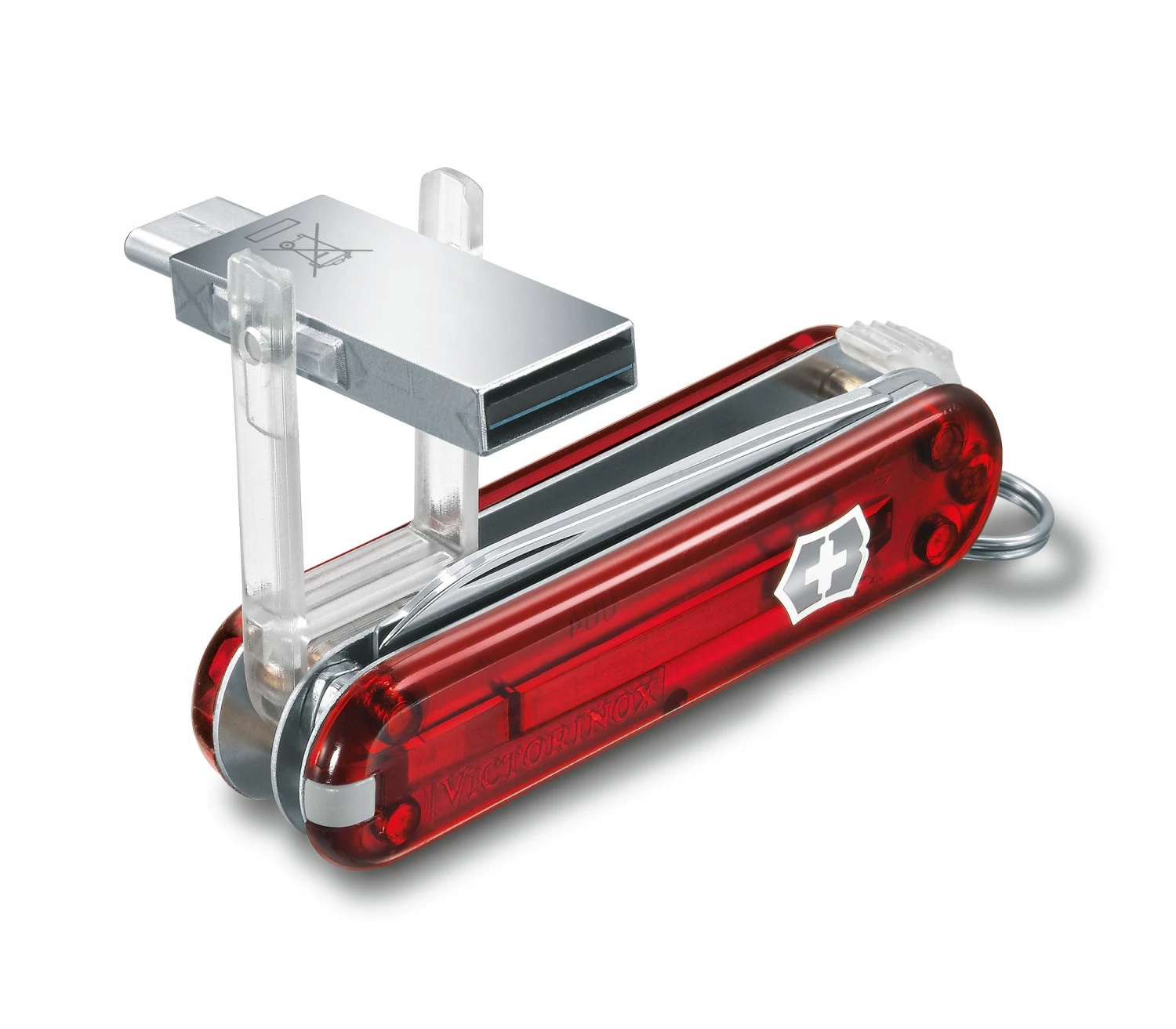 Victorinox @work USB 3.0 Red Transparent 1 Victorinox @work USB 3.0 Red Transparent