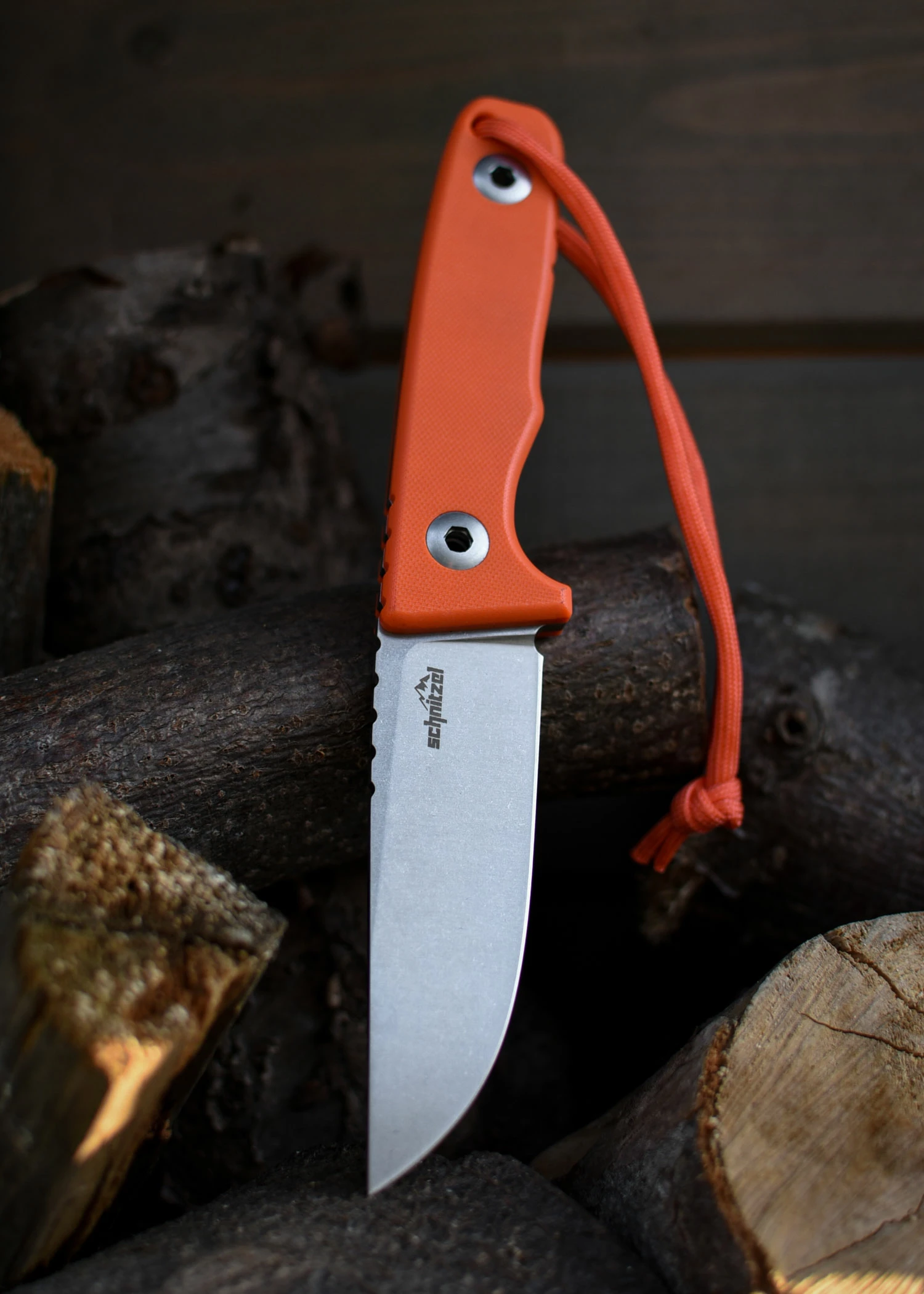 Schnitzel TRI Orange Outdoor Knife 1 Schnitzel TRI Orange Outdoor Knife