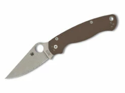Spyderco Para Military 2 Sprint Run Brown G10 CPM-15V 
