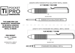 Ti Pocket Pro - The Auto Adjusting EDC Pen -KNIFE-LOUNGE Sales ti pocket pro dimensions 01 1800x1800