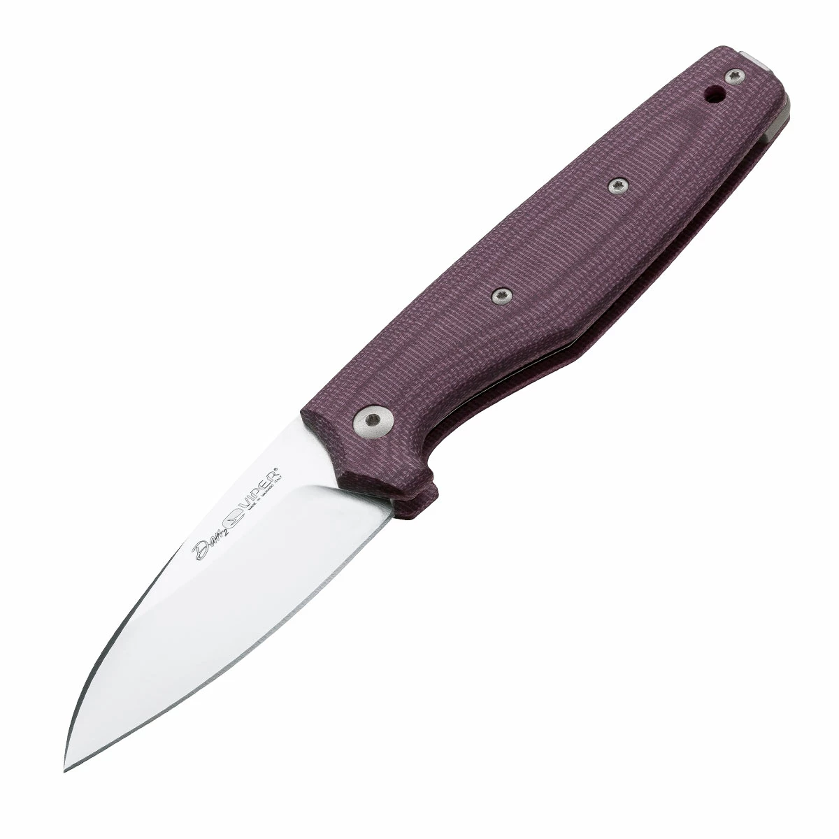Viper Dan 2 Burgundy Micarta 1 Viper Dan 2 Burgundy Micarta