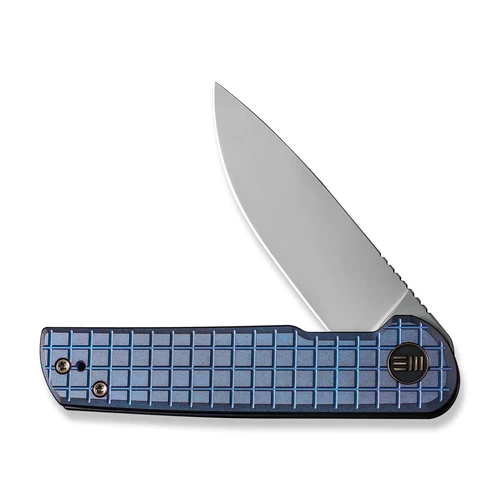 WE Knife Charith Frag Patterned Blue Titanium 3 WE Knife Charith Frag Patterned Blue Titanium - Image 3