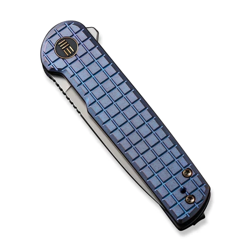 WE Knife Charith Frag Patterned Blue Titanium 6 WE Knife Charith Frag Patterned Blue Titanium - Image 6