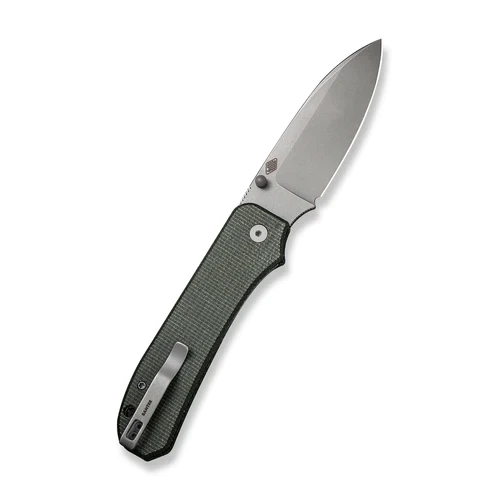 WE Knife Big Banter Green Canvas Micarta 2 WE Knife Big Banter Green Canvas Micarta - Image 2