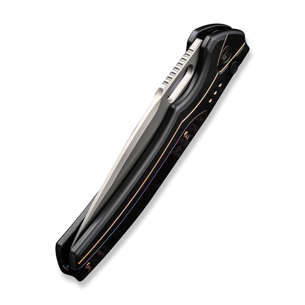 WE Knife Exciton Black Titanium With Flamed Titanium Integral Spacer 5 WE Knife Exciton Black Titanium With Flamed Titanium Integral Spacer - Image 5