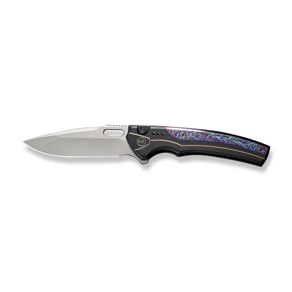 WE Knife Exciton Black Titanium With Flamed Titanium Integral Spacer 3 WE Knife Exciton Black Titanium With Flamed Titanium Integral Spacer - Image 3