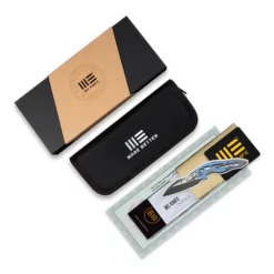 WE Knife Exciton Black Titanium With Flamed Titanium Integral Spacer 17 WE Knife Exciton Black Titanium With Flamed Titanium Integral Spacer -KNIFE-LOUNGE Sales weknife exciton button lock knife black titanium handle with flamed titanium integral spacer 368 silver bead blasted cpm 20cv blade we22038a 6 957732 600x