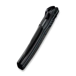 WE Knife Exciton Black Titanium With Twill Carbon Fiber Integral Spacer -KNIFE-LOUNGE Sales weknife exciton flipper button lock knife black titanium handle with twill carbon fiber integral spacer 368 black stonewashed bevels black brushed flats cpm 20c 179860 500x