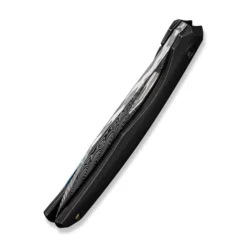 WE Knife Ignio Damascus -KNIFE-LOUNGE Sales weknife ignio flipper thumb hole knife black titanium handle 33 hakkapella damasteel blade we22042b ds1 851099 600x