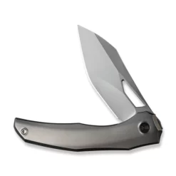 WE Knife Ignio Bead Blasted -KNIFE-LOUNGE Sales weknife ignio flipper thumb hole knife polished bead blasted titanium handle 33 silver bead blasted cpm 20cv blade we22042b 4 905901 600x