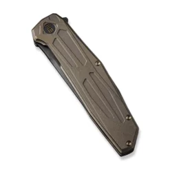 WE Knife Shadowfire Titanium Bronze 15 WE Knife Shadowfire Titanium Bronze -KNIFE-LOUNGE Sales weknife shadowfire flipper knife bronze titanium handle 397 black stonewashed bevels black brushed flats cpm 20cv blade we22035 3 290486 500x