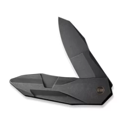 WE Knife Solid Black Titanium 12 WE Knife Solid Black Titanium -KNIFE-LOUNGE Sales weknife solid flipper knife black titanium integral handle 388 black stonewashed cpm 20cv blade we22028 1 829325 600x