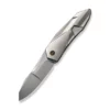 WE Knife Solid Polished Bead Blasted Titanium