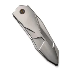 WE Knife Solid Polished Bead Blasted Titanium -KNIFE-LOUNGE Sales weknife solid flipper knife polished bead blasted titanium integral handle 388 polished bead blasted cpm 20cv blade we22028 2 389031 600x